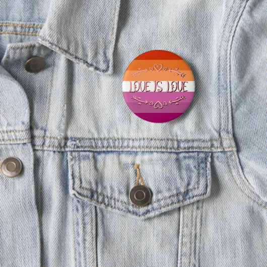 Liebe für den Lesbischen Pride Monat: Schaltfläche Button (Beispiel)