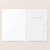 Liebe für den modernen Valentinstag Folienkarte (Innenseite)