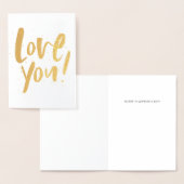 Liebe für den modernen Valentinstag Folienkarte (Anzeige)