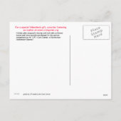 Liebe für den Valentinstag Feiertagspostkarte (Rückseite)