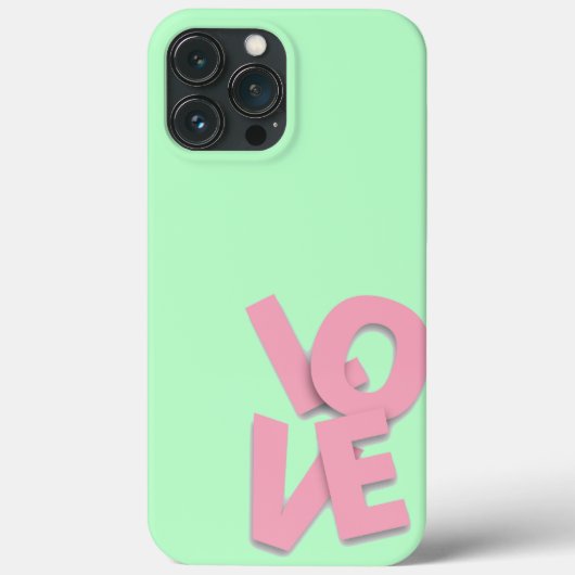 Liebe für den Valentinstag - Pastel iPhone Case (Rückseite)