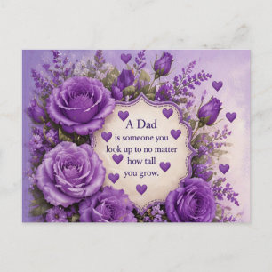 LIEBE FÜR DEN VATER VON DEN TÖCHTERN POSTKARTE