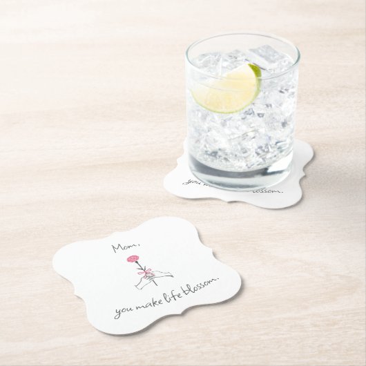 Liebe für die Mama - Papierfische Untersetzer (Vor Ort)