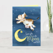 Liebe für die Mond-Kuh-Kinder bald gesund werden Karte (Vorderseite)
