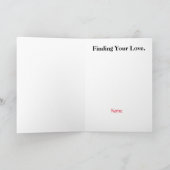 Liebe für die Schatzsuche Karte (Innenseite)