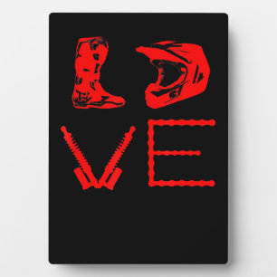 Liebe für Dirt Bike Funny Gift für Biker Fotoplatte