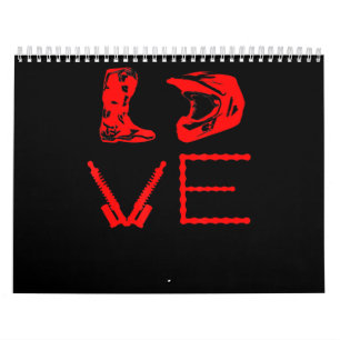 Liebe für Dirt Bike Funny Gift für Biker Kalender