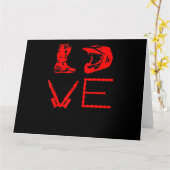 Liebe für Dirt Bike Funny Gift für Biker Karte (Gelbe Blume)