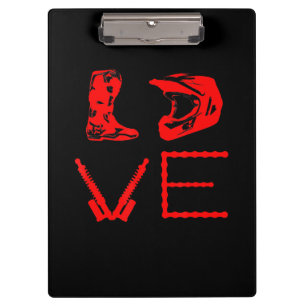 Liebe für Dirt Bike Funny Gift für Biker Klemmbrett