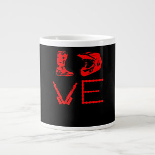 Liebe für Dirt Bike Lustiges Geschenk für Biker Jumbo-Tasse
