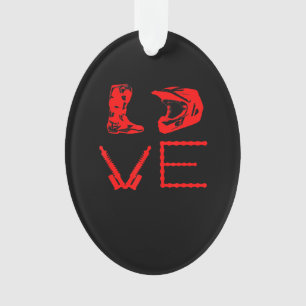 Liebe für Dirt Bike Lustiges Geschenk für Biker Ornament