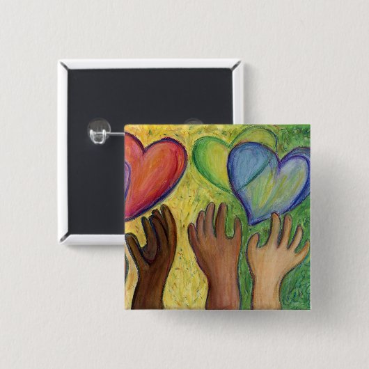 Liebe für Diversity- oder Lapellasten Button (Vorne & Hinten)