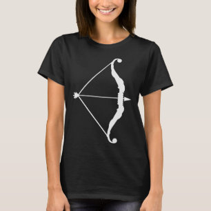 Liebe für Doppelbögen und Pfeil Zielherz Valentine T-Shirt