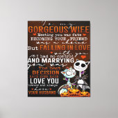 Liebe für Ehefrau | Trendy Present for Ehefrau Leinwanddruck (Vorderseite)