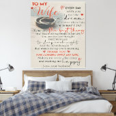 Liebe für Ehefrau | Trendy Present for Ehefrau Leinwanddruck (Insitu (Schlafzimmer))