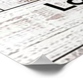 Liebe für Ehefrau | Trendy Present for Ehefrau Poster (Ecke)