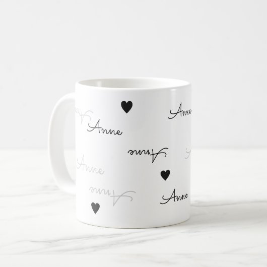 Liebe für eine eindeutige und eindeutige Bezeichnu Kaffeetasse (Vorderseite Links)