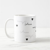 Liebe für eine eindeutige und eindeutige Bezeichnu Kaffeetasse (Links)