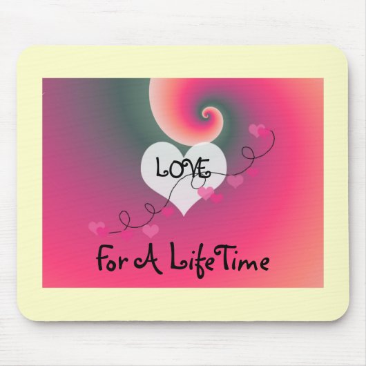 Liebe für eine lebenslange Zeit Mousepad (Vorne)