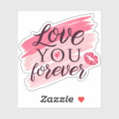 Liebe für ewig Aufkleber (Blatt)