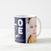 Liebe für Familien mit doppeltem Foto Tasse (VorderseiteRechts)