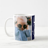 Liebe für Familien mit doppeltem Foto Tasse (Links)