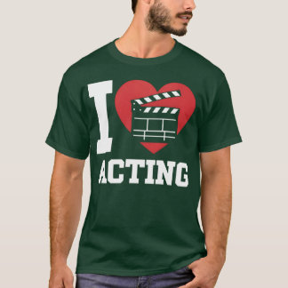 Liebe für Filmklappe Herz Freunde T-Shirt
