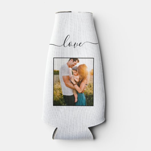 Liebe für Fotomaterial Weißes Bier Cooler Flaschenkühler (Vorderseite)