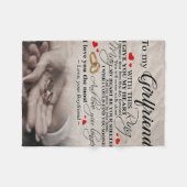 Liebe für Freundin | Bestes Geschenk für Ehefrau Fleecedecke (Vorderseite (Horizontal))