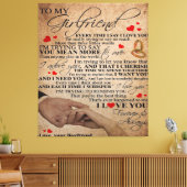 Liebe für Freundin | Ehepaar Leinwanddruck (Insitu (Wohnzimmer))