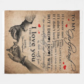 Liebe für Freundin | Funny Quotes Gift Fleecedecke (Vorderseite (Horizontal))