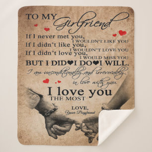 Liebe für Freundin   Funny Quotes Gift Sherpadecke