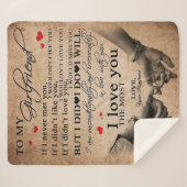 Liebe für Freundin | Funny Quotes Gift Sherpadecke (Vorderseite (Horizontal))