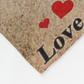 Liebe für Freundin | Niedliches Dekorgeschenk Fleecedecke (Ecke)