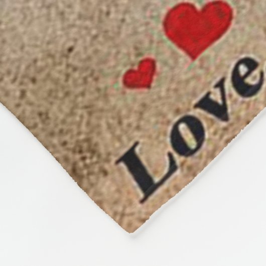 Liebe für Freundin | Niedliches Dekorgeschenk Fleecedecke (Ecke)