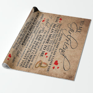 Liebe für Freundin Niedliches Dekorgeschenk Geschenkpapier