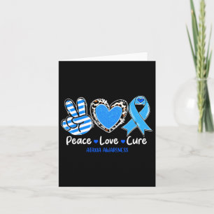 Liebe für Frieden Ataxie Sensibilisierung Geschenk Karte