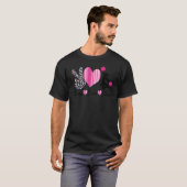 Liebe für Frieden Gefärbte Krawatte Leopard Cheerl T-Shirt (Vorne ganz)