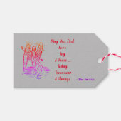 Liebe für Frieden Geschenkanhänger (Vorderseite (Horizontal))