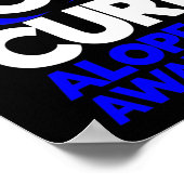 Liebe für Frieden Heilung Alopezie Sensibilisierun Poster (Ecke)