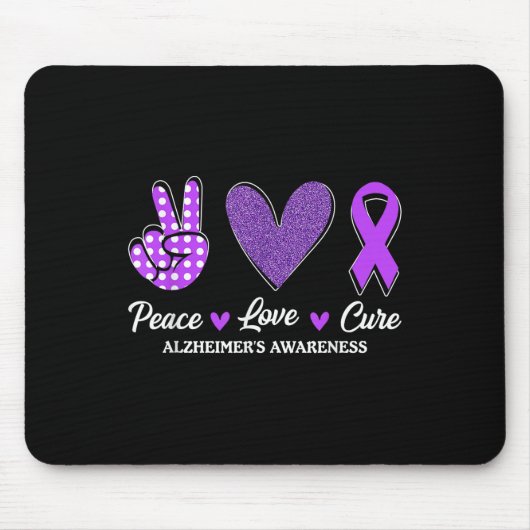 Liebe für Frieden Heimers Bewusstsein Mousepad (Vorne)