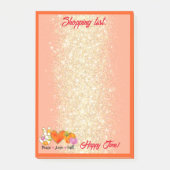 Liebe für Frieden Herbst Benutzerdefinierter Text  Post-it Klebezettel (Vorderseite)