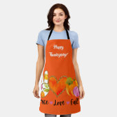 Liebe für Frieden Herbst Benutzerdefinierter Text  Schürze (Getragen)