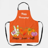 Liebe für Frieden Herbst Benutzerdefinierter Text  Schürze (Vorderseite)