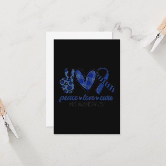 Liebe für Frieden Karte (Vorderseite/Rückseite Beispiel)