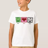 Liebe für Frieden Kühe Kinder T-Shirt (Vorderseite)
