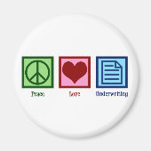 Liebe für Frieden Magnet (Vorne)