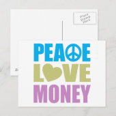 Liebe für Frieden Postkarte (Vorne/Hinten)
