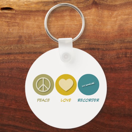 Liebe für Frieden Schlüsselanhänger (Vorderseite)