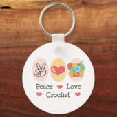 Liebe für Frieden - Schlüsselkette Schlüsselanhänger (Vorderseite)